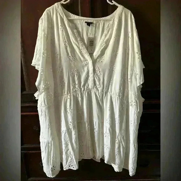 Torrid eyelet lace cover up sz 6 - Picture 3 of 7